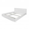 Lit king size finition blanc 180 x 200 cm, Gamme float