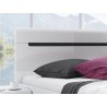 Lit design 160 x 200, couleur blanc, Gamme KaliBlanc