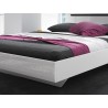 Lit design 160 x 200, couleur blanc, Gamme KaliBlanc