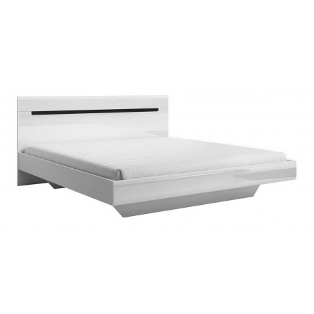 Lit design 180 x 200, couleur blanc, Gamme KaliBlanc