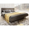 Lit design 160 x 200, couleur noir, Gamme KaliAnth