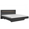 Lit design 180 x 200, couleur noir, Gamme KaliAnth