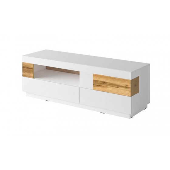 Meuble tv en bois, 2 tiroirs, 1 niche, 1 porte, Gamme florence