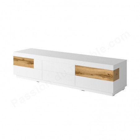 Meuble tv en bois, 6 tiroirs, Gamme florence