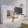 Meuble tv en bois, 6 tiroirs, Gamme florence