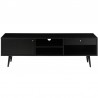 Meuble tv 120 placage chene noir , Gamme verona