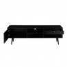 Meuble tv 120 placage chene noir , Gamme verona