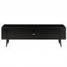 Meuble tv 120 placage chene noir , Gamme verona
