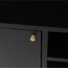 Meuble tv 120 placage chene noir , Gamme verona