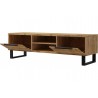 Meuble TV 2 portes abattantes et 2 niches, couleur Chêne, Gamme Alls