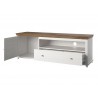Meubles TV 1 porte et 1 tiroir, couleur blanc, Gamme EvoBlancW