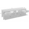 Meubles TV 2 tiroirs 2 portes abattantes et 2 niches, Gamme Buffo B