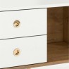 Meuble tv design 160  blanc et chene naturel , Gamme harmony
