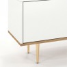 Meuble tv design 160  blanc et chene naturel , Gamme harmony