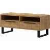 Meuble TV 2 portes  2 niches, couleur Chêne, Gamme Alls