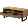 Meuble TV 2 portes  2 niches, couleur Chêne, Gamme Alls