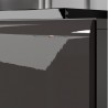 Meuble TV 2 tiroirs, couleur noir et bois, Gamme TOREKB
