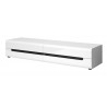 Meuble TV 2 tiroirs, couleur blanc et noir, Gamme TOREK