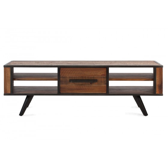 Meuble tv 150 vintage metal et bois acacia, Gamme cusco