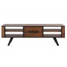 Meuble tv 150 vintage metal et bois acacia, Gamme cusco