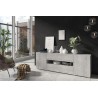 Meuble tv design, 2 portes, 1 tiroir, Gamme notte