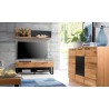 Meuble tv en chêne, 2 tiroirs, 2 niches, Gamme bari