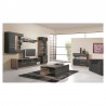 Meuble tv en bois, 2 tiroirs, 3 niches, Gamme mya