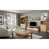 Meuble tv en chêne, 3 tiroirs, 3 niches, Gamme nice