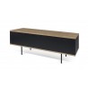 Meuble tv tendance, 2 portes, noyer et noir, Gamme dixie
