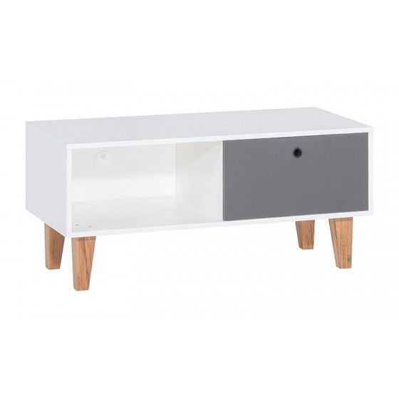 Meuble tv en bois, 1niche, 1 tiroir, Gamme tomar