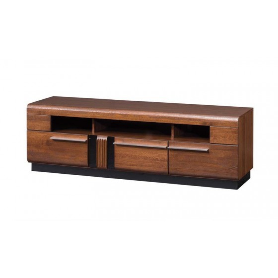 Meuble tv placage chêne, 3 tiroirs, 3 niches, Gamme verone