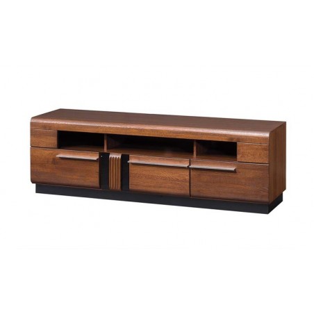 Meuble tv placage chêne, 3 tiroirs, 3 niches, Gamme verone
