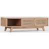 Meuble tv en teck massif 2 portes / 2 niches, Gamme archi