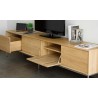 Meuble tv en chêne, 3 tiroirs, 1 porte, Gamme milan