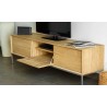 Meuble tv en chêne, 2 tiroirs, 1 porte, Gamme milan
