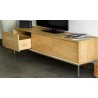 Meuble tv en chêne, 2 tiroirs, 1 porte, Gamme milan