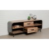 Meuble tv en teck recyclé, 2 tiroirs, 4 niches, Gamme avenue