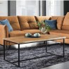 Table basse en chene massif style industriel, Gamme manhattan