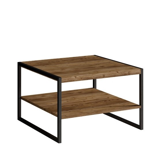 Table basse style industriel, double plateau, Gamme factory