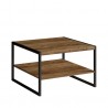 Table basse style industriel, double plateau, Gamme factory