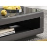 Table basse 110 cm de longueur, couleur noir et  bois, Gamme TOREKB