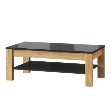 Table basse double plateau en verre, rectangle, Gamme naples
