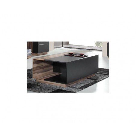 Table basse double plateau en bois, rectangle, Gamme mya