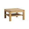 Table basse double plateau en chêne, carré, Gamme nice