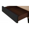 Table basse scandinave en bois hévéa et mdf, 1 tiroir, Gamme midvale