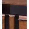 Table basse placage chêne, 1 tiroir, 2 niches, rectangle, Gamme verone
