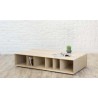 Table basse en chêne, 6 niches, Gamme ruidoso
