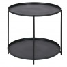 Table basse à 2 niveaux métal verte foncée, Gamme eden
