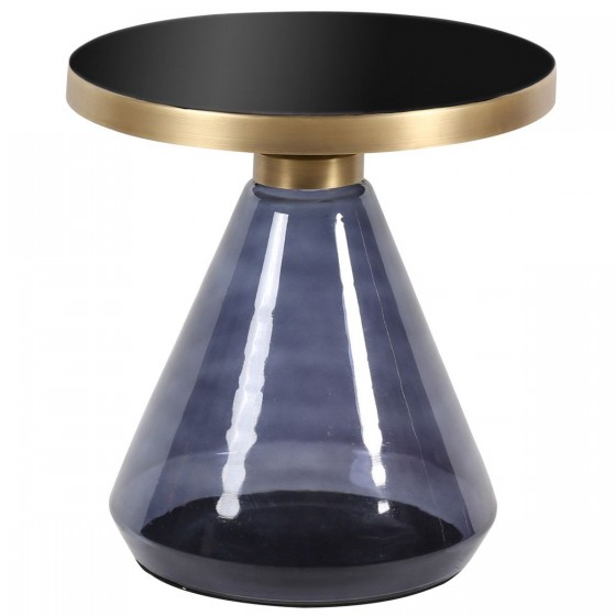Table basse bleue en verre, Gamme enzo