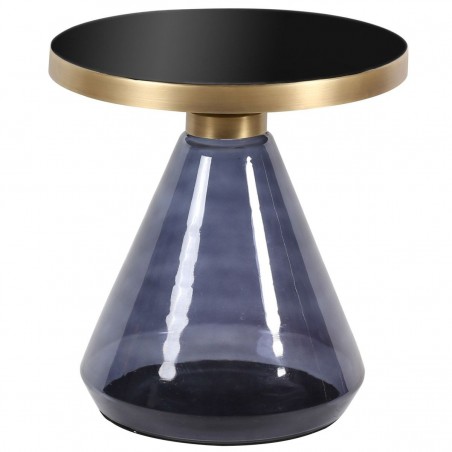Table basse bleue en verre, Gamme enzo